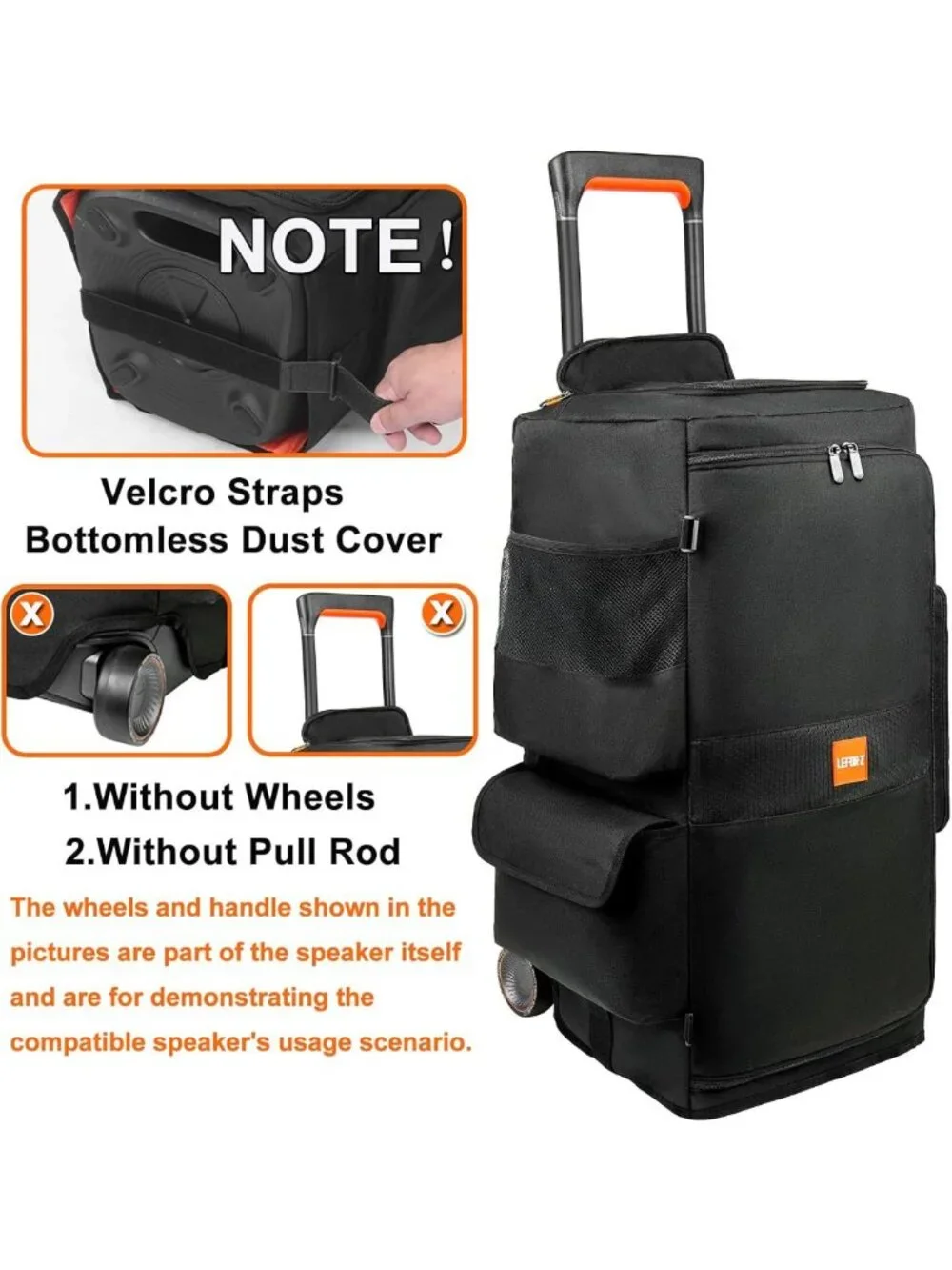 Speaker Case for JBL PartyBox 320/310 - Durable, Stylish Protection & Bottomless